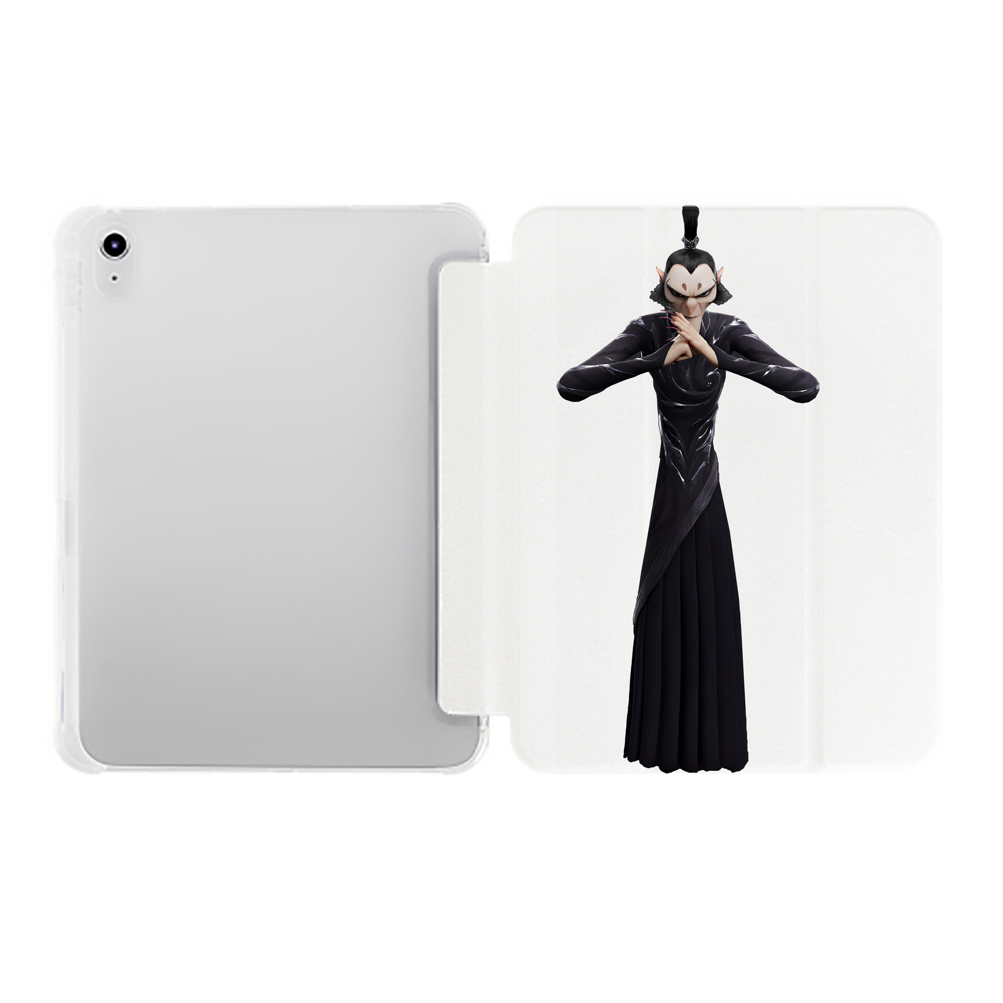 （画像用） Ne Zha 2 ナタ 魔童の大暴れ IPad ケース ペン収納付き 三つ折りスタンド PUレザー×シリコン 対応機種9.5/10.5/10.9インチ